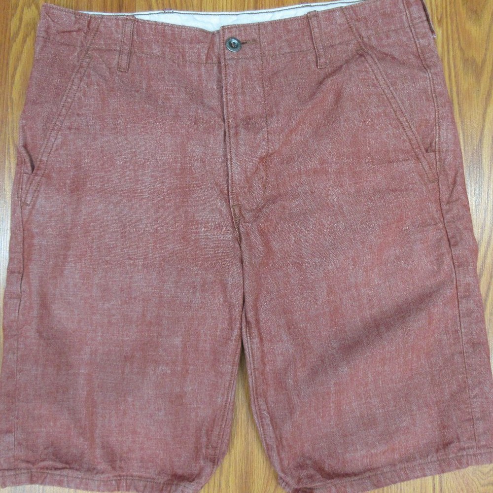 LEVI'S REGULAR FIT SHORTS 100% COTTON DARK RED